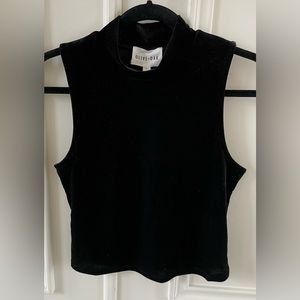 Olive+Oak cute black velvet top.